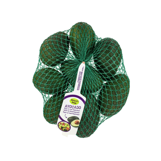 Foto van Avocado verpakt 1 kg op witte achtergrond