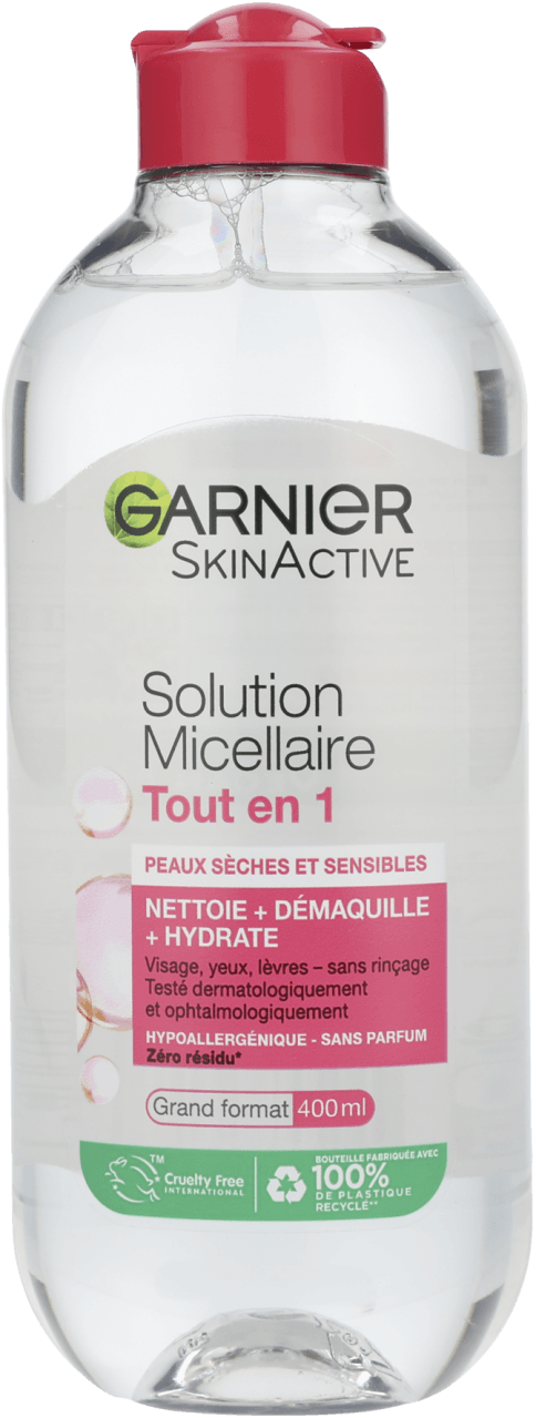 Foto van Garnier Micellair water op witte achtergrond