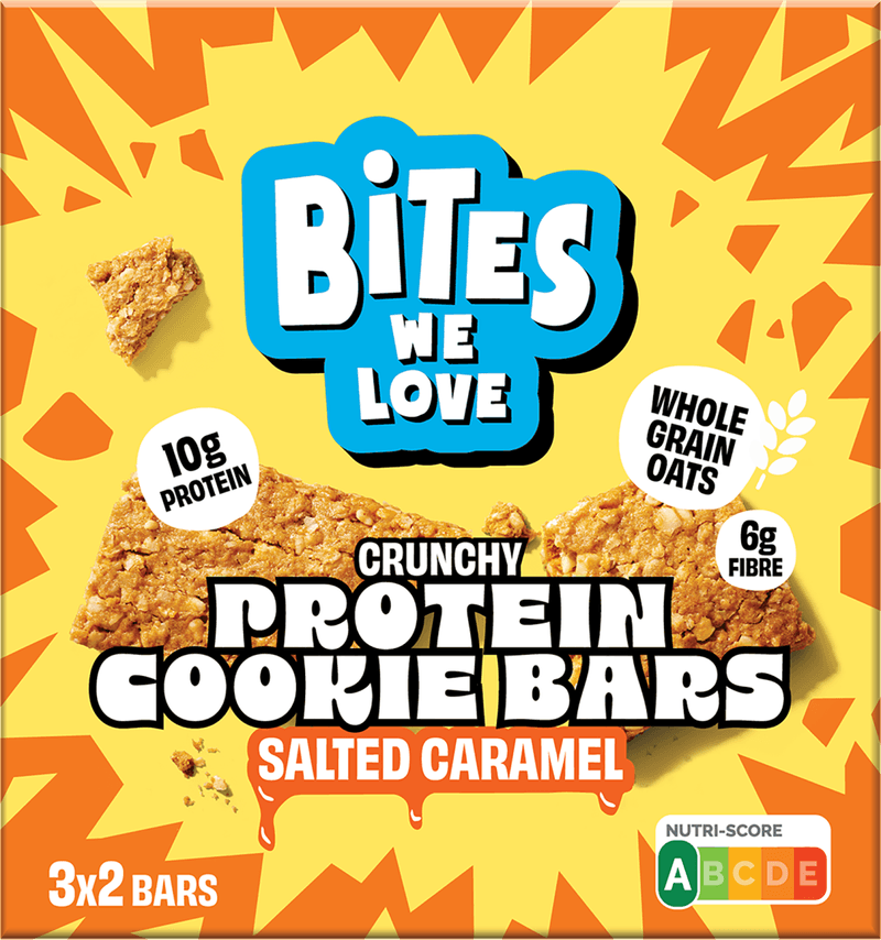 BitesWeLove Crunchy bars protein salted caramel 3x2st.