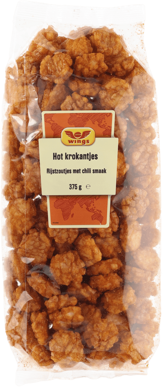 Foto van Wings Hot krokantjes op witte achtergrond