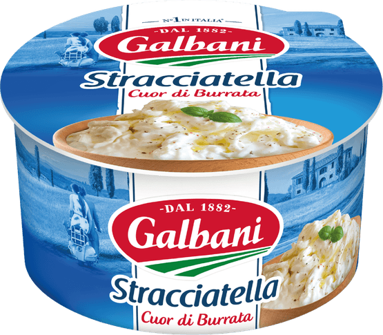 Foto van Galbani Stracciatella op witte achtergrond