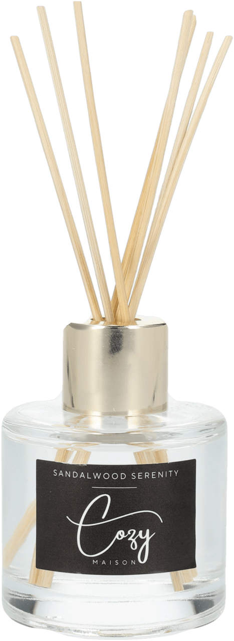 Foto van Cozy maison geurstokjes 30ml op witte achtergrond