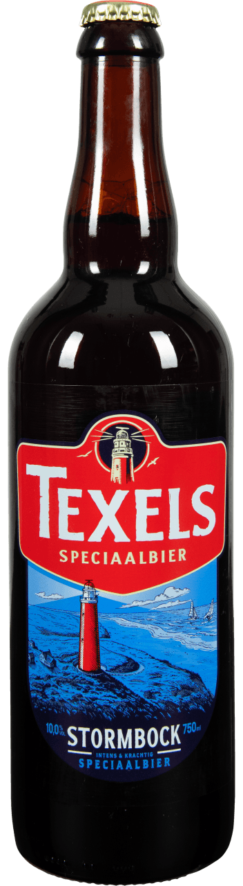 Foto van Texels Stormbock fles op witte achtergrond
