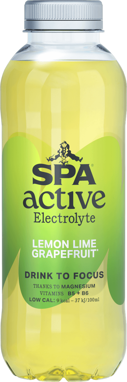 Foto van Spa Active lemon lime grapefruit op witte achtergrond
