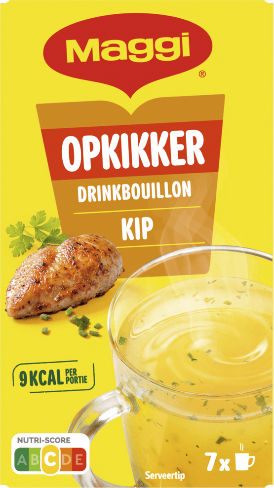 Foto van Maggi Opkikker drinkbouillon kip op witte achtergrond