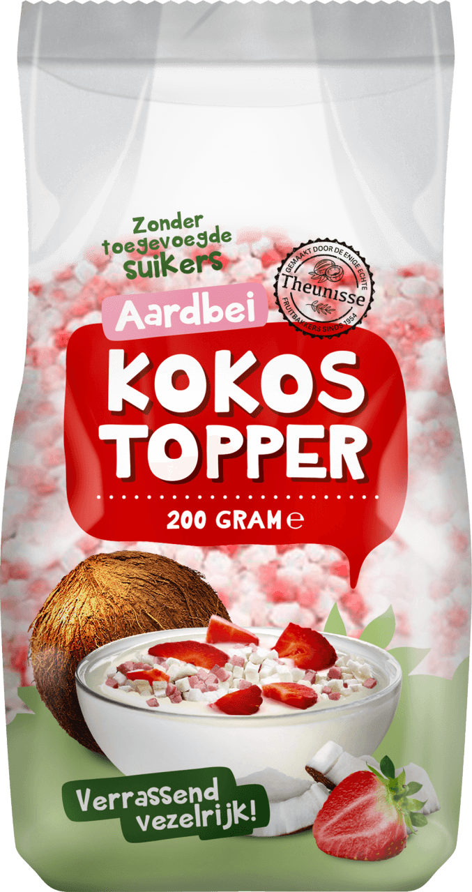 Theunisse Kokostopper aardbei