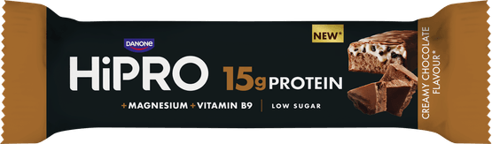 Foto van HIPRO Proteine bar creamy chocolate op witte achtergrond