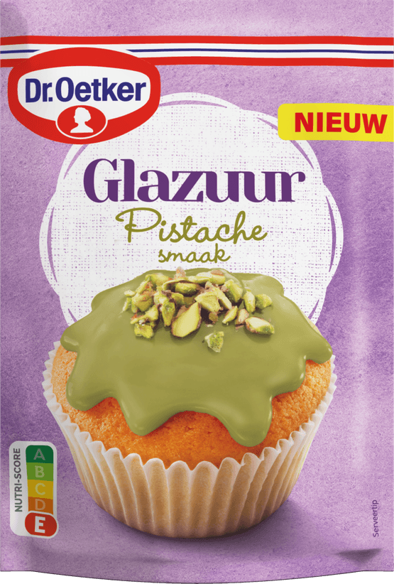 Foto van Dr. Oetker Glazuur pistache bakdecoratie op witte achtergrond