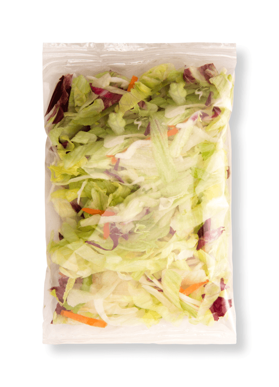 Foto van Fresh & easy Ijsbergsla melange op witte achtergrond