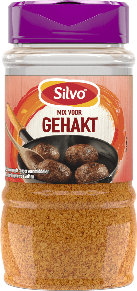 Foto van Silvo Kruidenmix gehakt op witte achtergrond