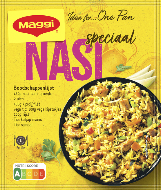 Foto van Maggi Kruidenmix nasi op witte achtergrond