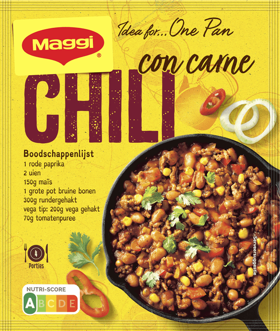 Foto van Maggi Kruidenmix chili con carne op witte achtergrond