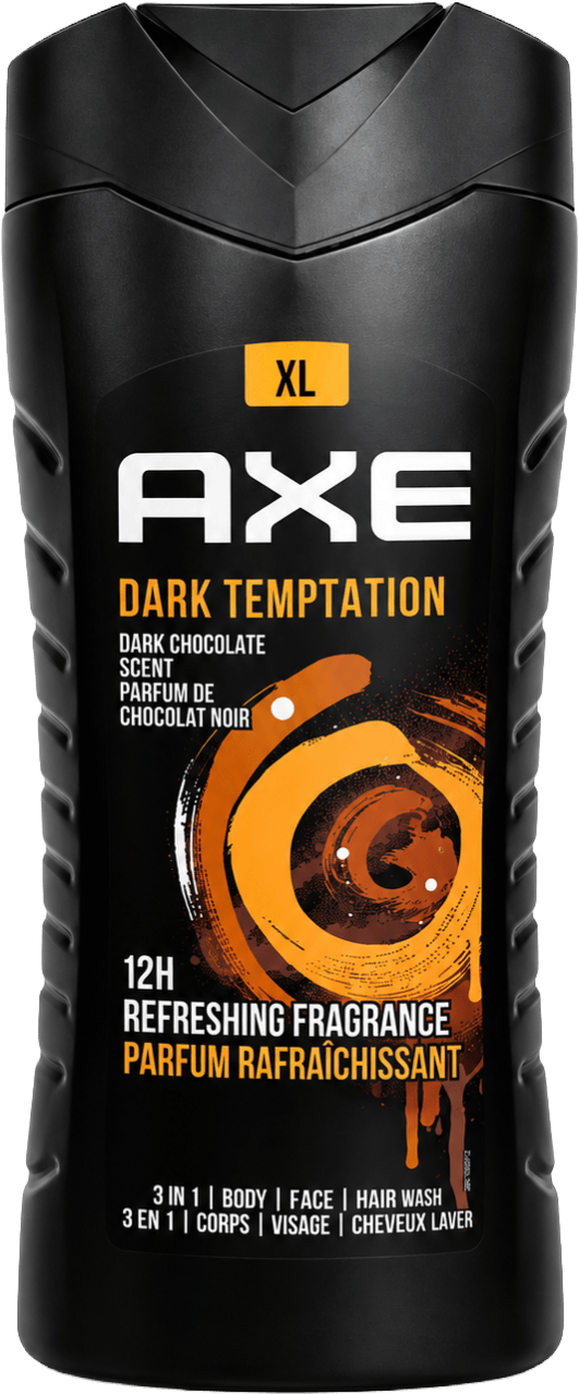 Foto van AXE Douchegel dark temptation op witte achtergrond