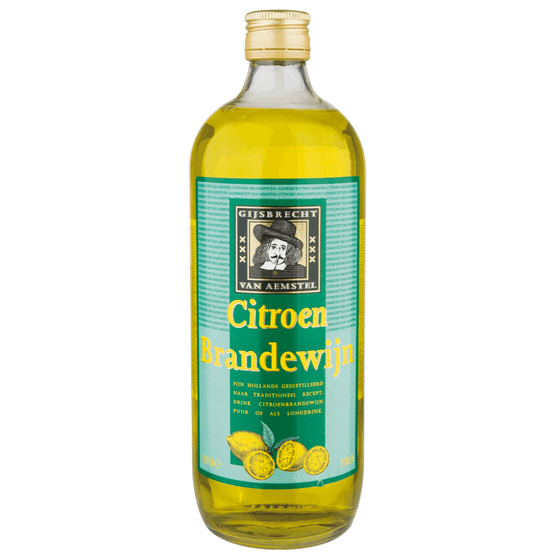 Foto van Gijsbrecht Van Aemstel Citroenbrandewijn op witte achtergrond