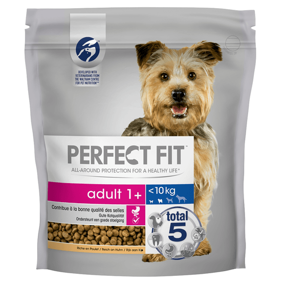 Foto van Perfect Fit Hondenvoer mini adult kip 1+ jaar op witte achtergrond
