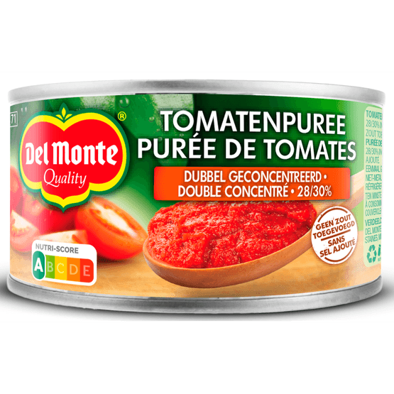 Foto van Del Monte Tomatenpuree op witte achtergrond