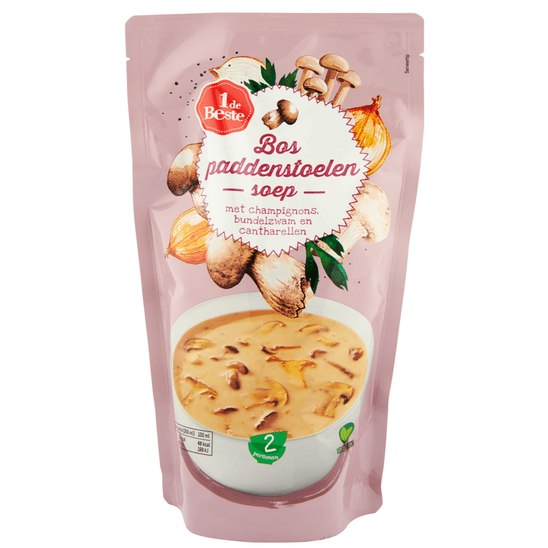1 De Beste Soep in zak bospaddenstoelen