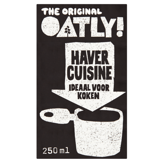 Foto van Oatly Havercuisine vers op witte achtergrond