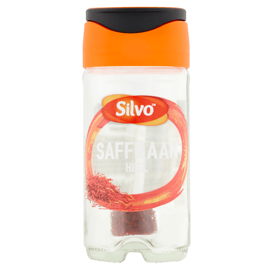 Foto van Silvo Saffraandraden op witte achtergrond