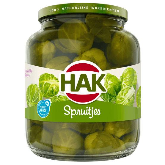 Foto van Hak Brusselse spruitjes op witte achtergrond