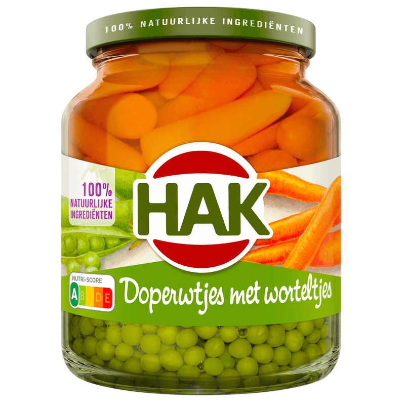 Hak Doperwtjes met worteltjes extra fijn