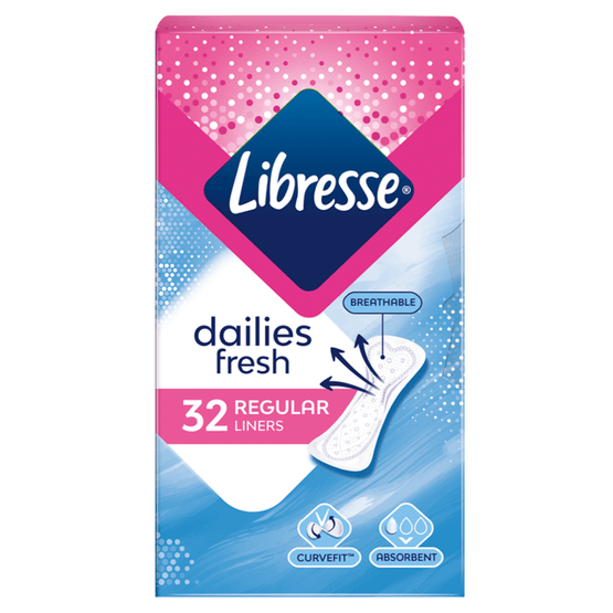 Foto van Libresse Inlegkruisjes normal op witte achtergrond