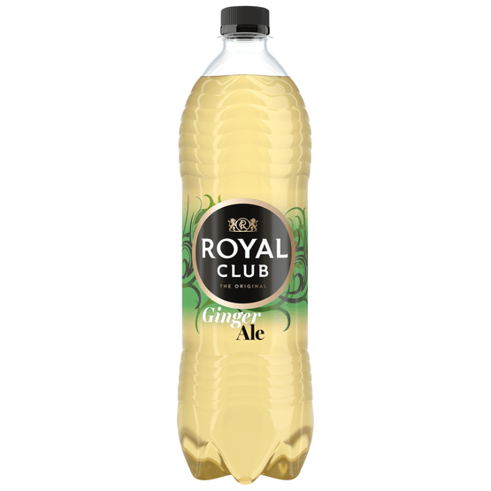 Foto van Royal Club Ginger ale op witte achtergrond