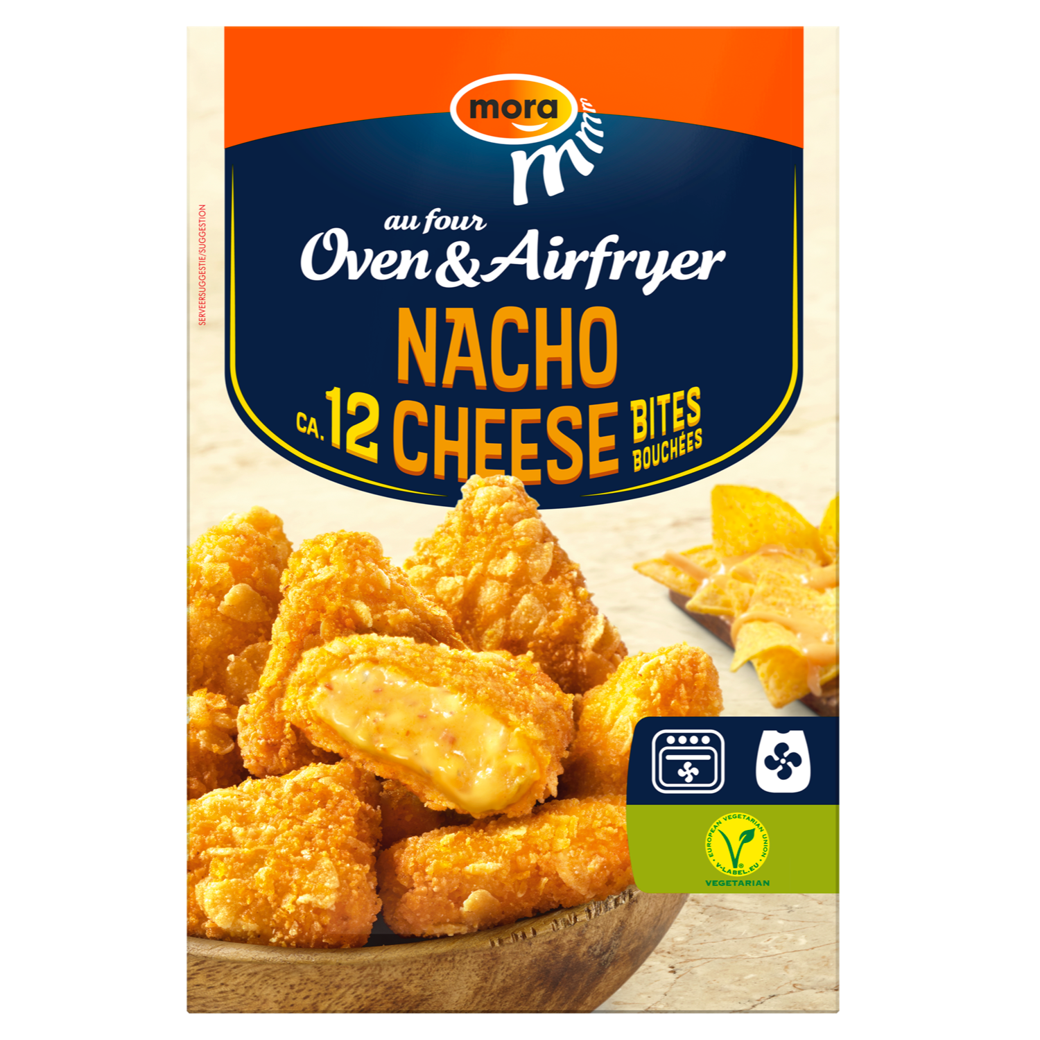Mora Oven & Airfryer Nacho Cheese bites 12 x 23 g