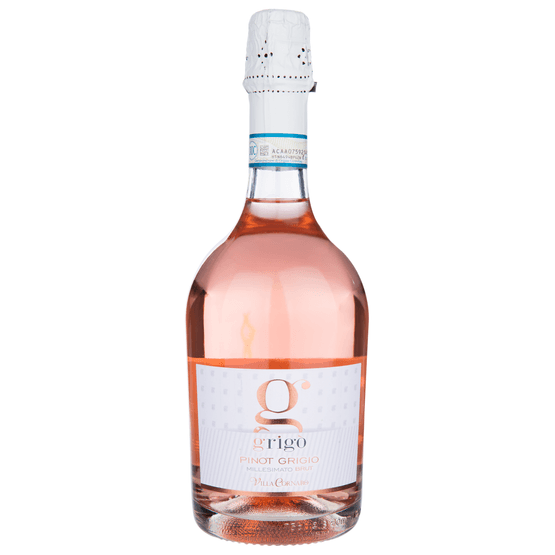 Foto van Villa Cornaro Pinot grigio blush spumante op witte achtergrond