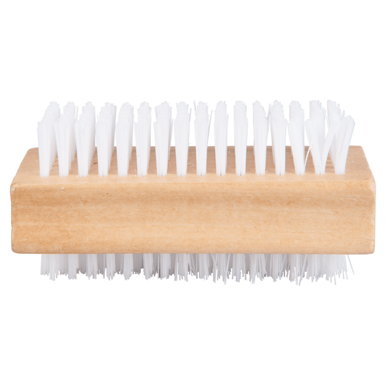 Foto van Nagelborstel hout op witte achtergrond