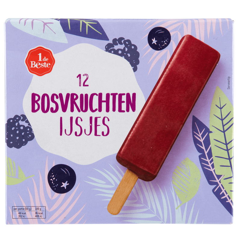 1 De Beste Bosvruchtenijsjes 12 st.