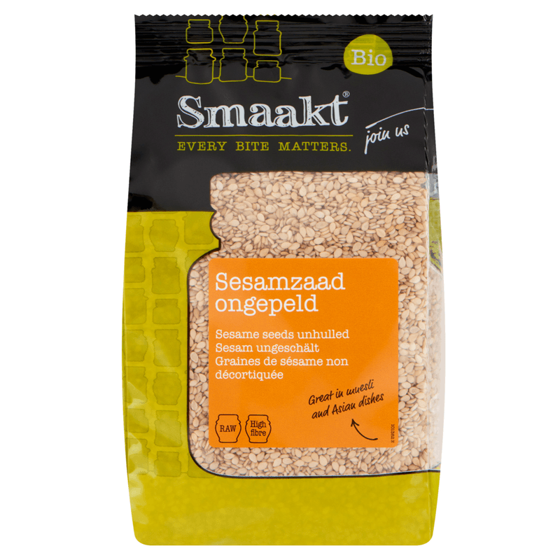 Smaakt Sesamzaad ongepeld
