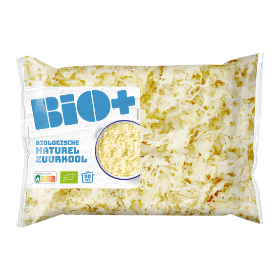 Foto van Bio+ Biologische zuurkool naturel op witte achtergrond