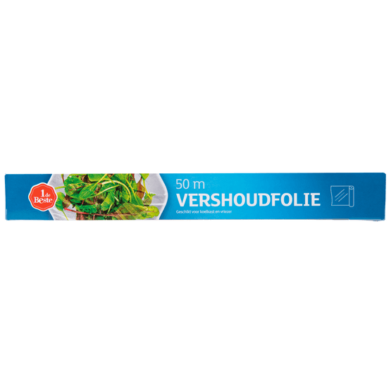 Foto van 1 de Beste Vershoudfolie 50 meter op witte achtergrond