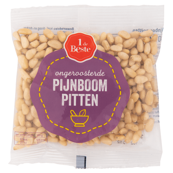 Foto van 1 de Beste Pijnboompitten op witte achtergrond