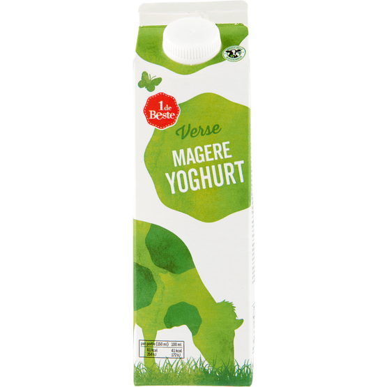 Foto van 1 de Beste Magere yoghurt op witte achtergrond