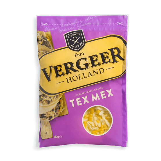 Foto van Vergeer Rasp tex mex 40+ op witte achtergrond