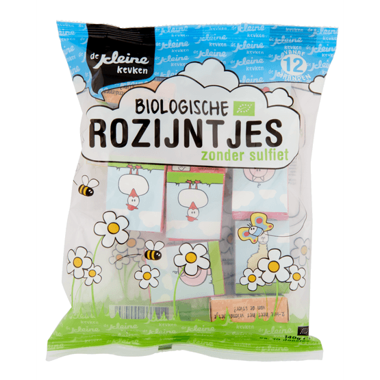 Foto van De Kleine Keuken Bio rozijntjes 12 mnd op witte achtergrond