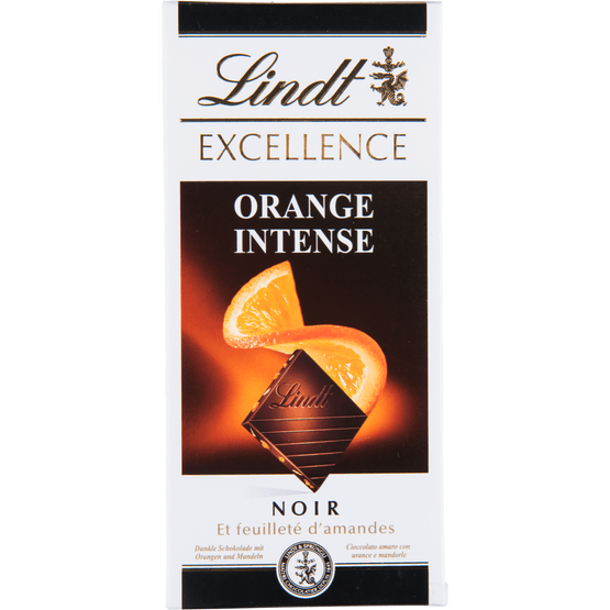 Foto van Lindt Excellence orange op witte achtergrond