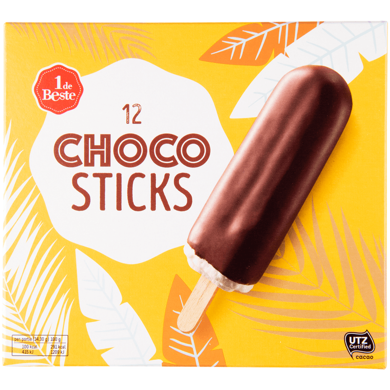 1 De Beste Chocosticks 12 stuks