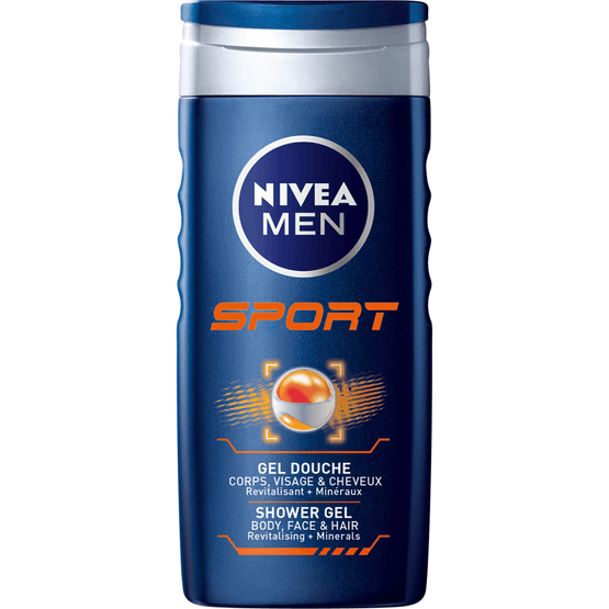 Foto van Nivea Douchegel men shower sport op witte achtergrond