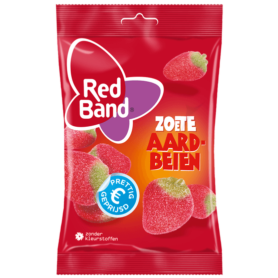 Foto van Red Band Aardbeien op witte achtergrond