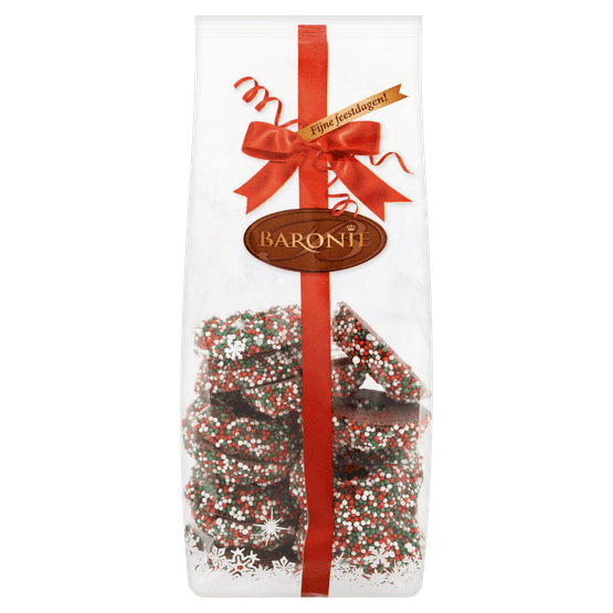 Foto van Baronie Kerst musketkrans meerkleurig op witte achtergrond