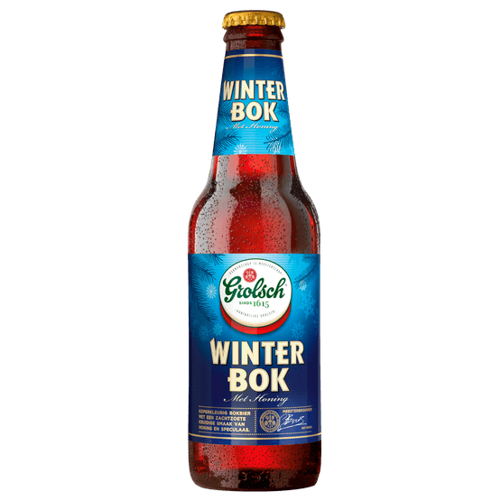 Foto van Grolsch Winterbok op witte achtergrond