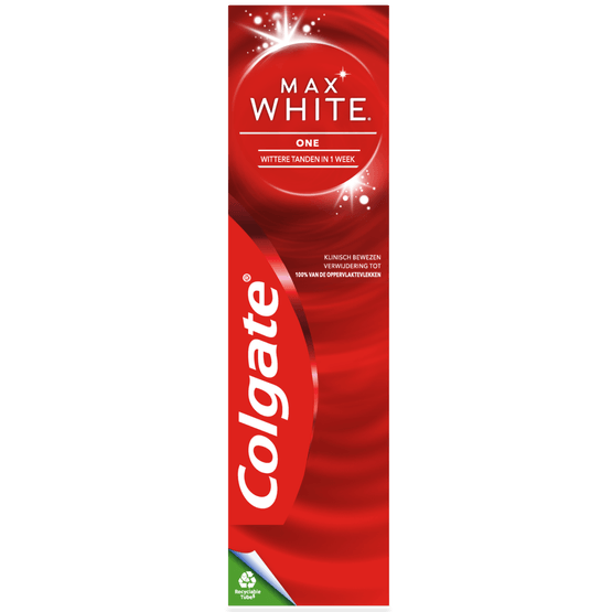Foto van Colgate Tandpasta max white one op witte achtergrond