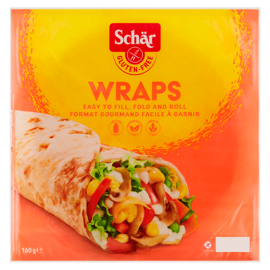 Foto van Schär Wrap 2 stuks glutenvrij op witte achtergrond