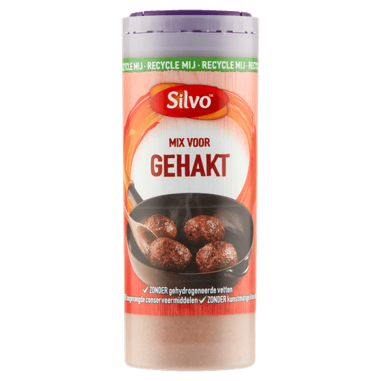 Foto van Silvo Gehaktbus op witte achtergrond