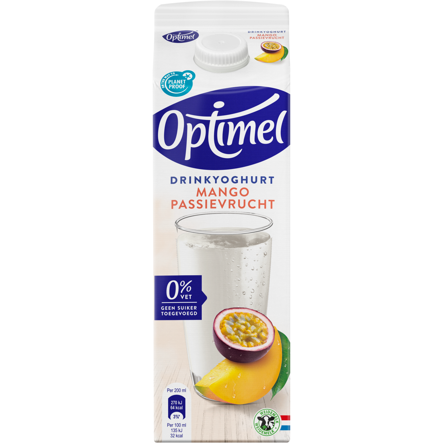 Optimel Drinkyoghurt Mango Passievrucht 0% Vet