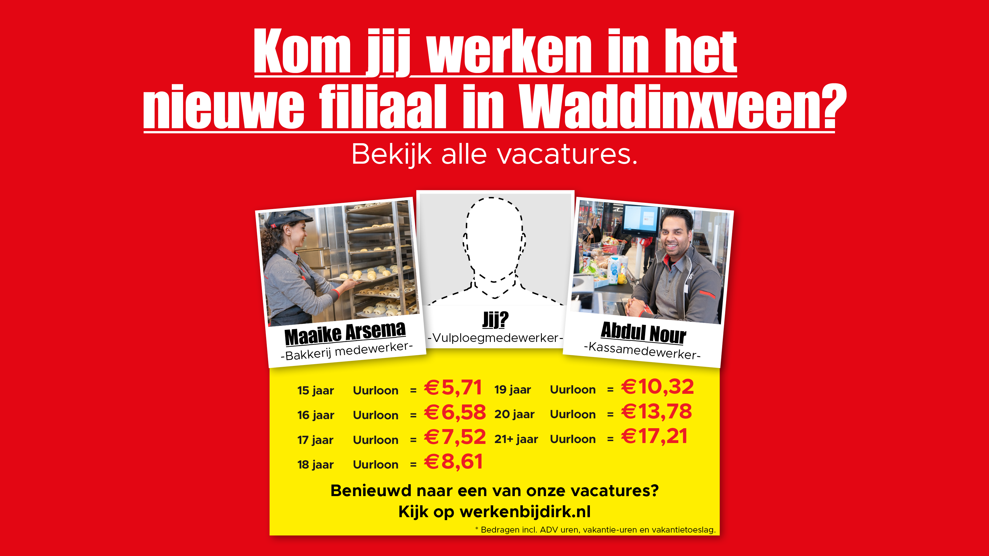 Werken bij Dirk?
