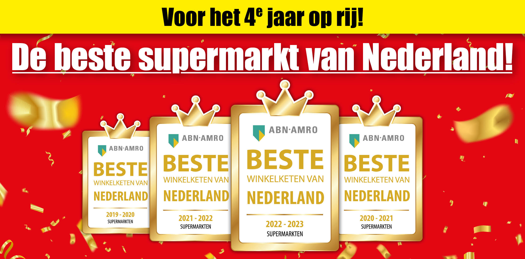 Banner beste supermarkt